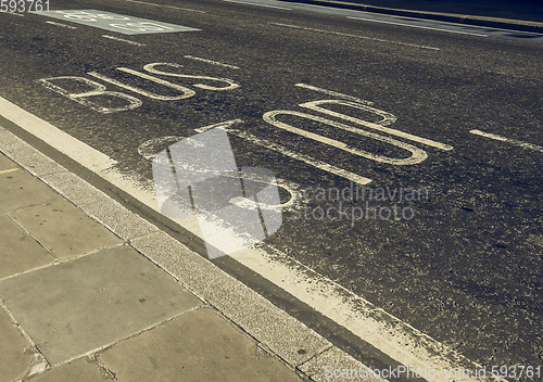 Image of Vintage looking Bus stop