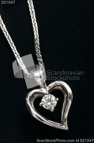 Image of Diamond heart necklace