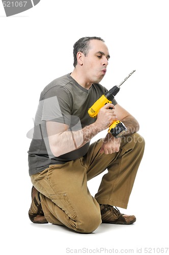 Image of Handyman with a drill