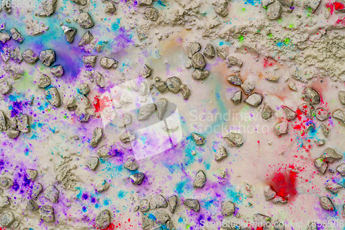 Image of colorful paint splatters