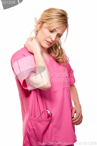 Image of Nurse with neck pain