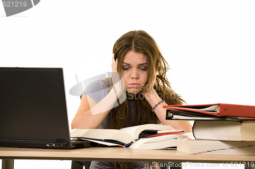 Image of Frustrated college student