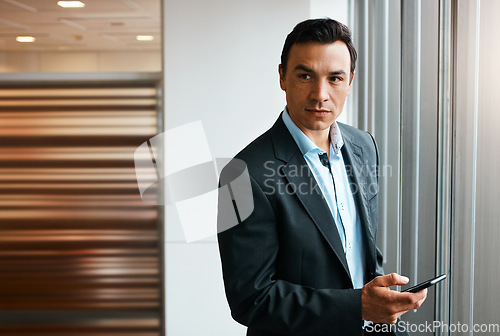 Image of Call me to take care of your legal issues. a well-dressed businessman using his cellphone at the office.