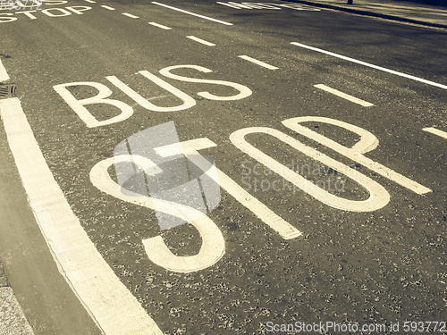 Image of Vintage looking Bus stop