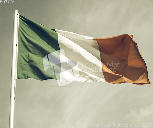 Image of Vintage looking Irish flag