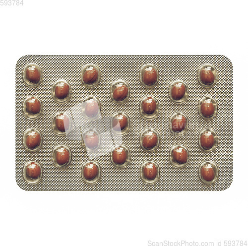 Image of Vintage looking Medical pills