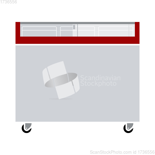 Image of Supermarket Mobile Freezer Icon