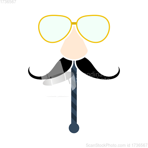 Image of Glasses And Mustache Icon