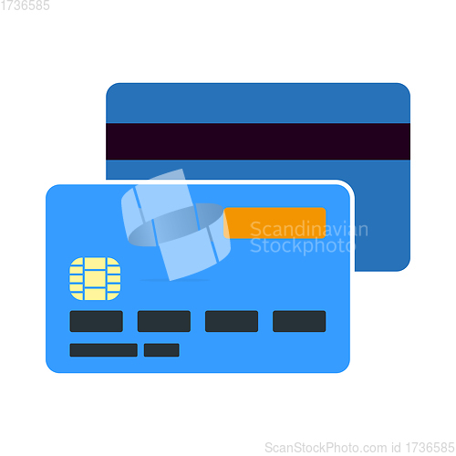 Image of Front And Back Side Of Credit Card Icon