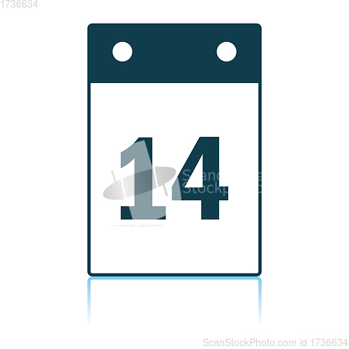 Image of Valentine Day Calendar Icon