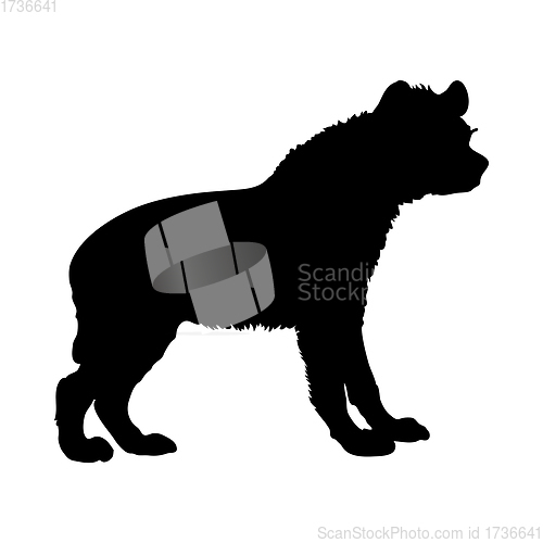 Image of Hyena Dog Silhouette