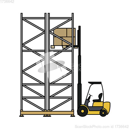 Image of Warehouse Forklift Icon