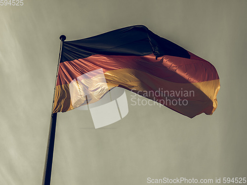 Image of Vintage looking German flag