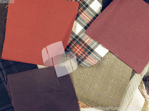 Image of Vintage looking Fabric samples