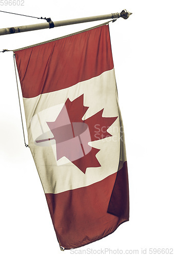 Image of Vintage looking Canada flag