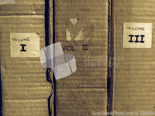 Image of Vintage looking Corrugated cardboard