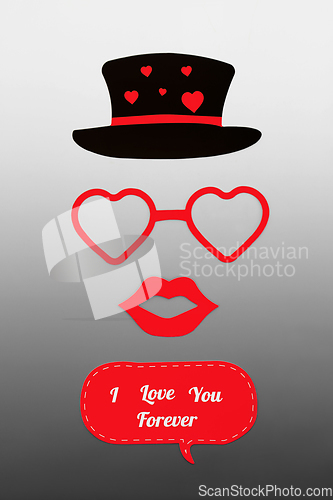 Image of I love You Forever Romantic Valentines Day Concept  