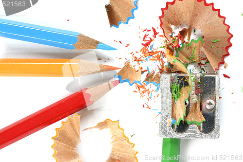 Image of Pencils and sharpener