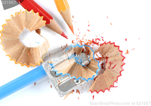 Image of Pencils and sharpener