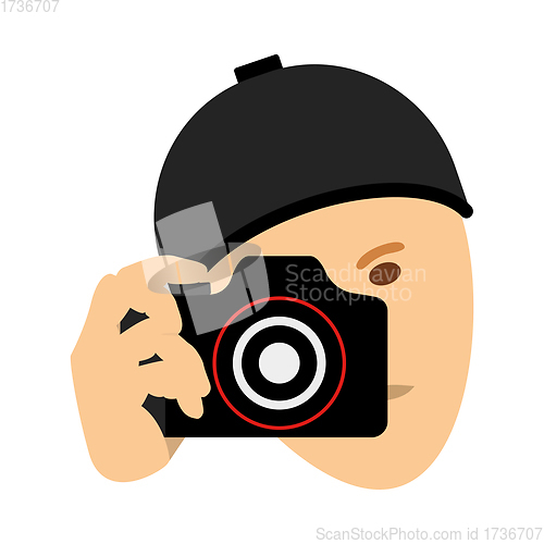 Image of Detective With Camera Icon