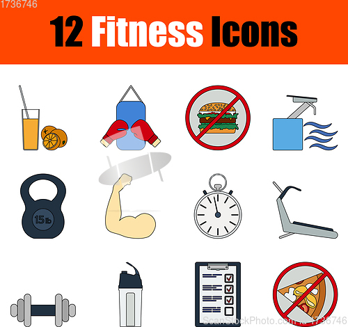 Image of Fitness Icon Set