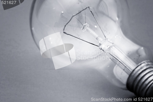 Image of Background with lit lightbulb