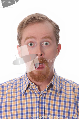 Image of Portrait of amazed man