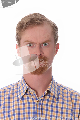 Image of Portrait of angry man