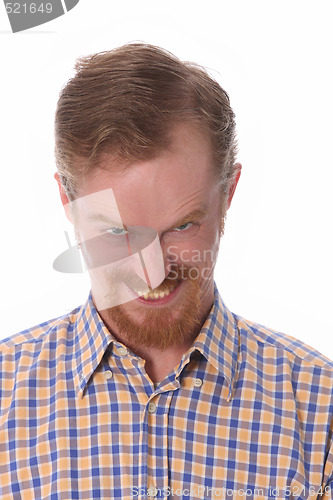 Image of Portrait of angry man