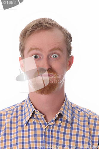 Image of Portrait of amazed man