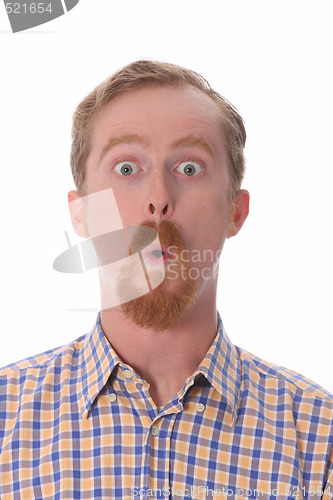 Image of Portrait of amazed man