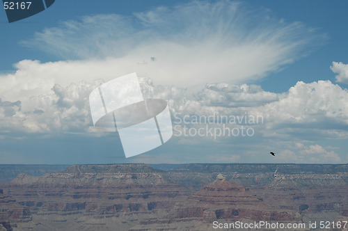 Image of Clouds over the canyon