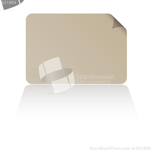 Image of business card shadow