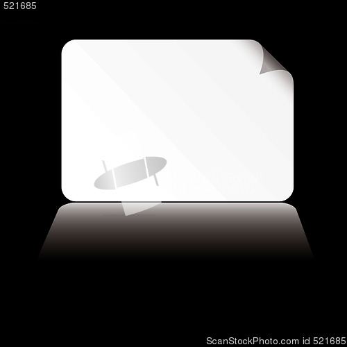 Image of business card white shadow