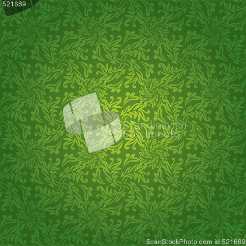 Image of green floral tile