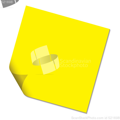 Image of post it yellow drop shadow