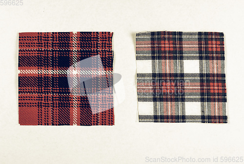 Image of Vintage looking Tartan fabric sample