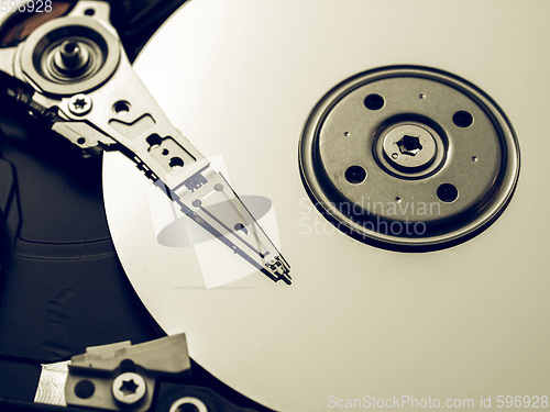 Image of Vintage looking Hard disk