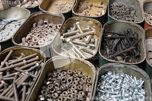 Image of screws background