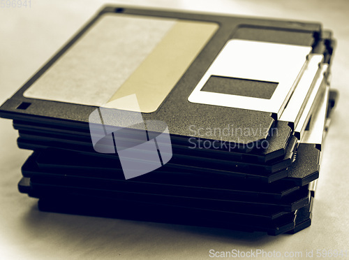 Image of Vintage looking Floppy disk