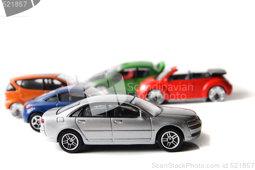 Image of color car toys