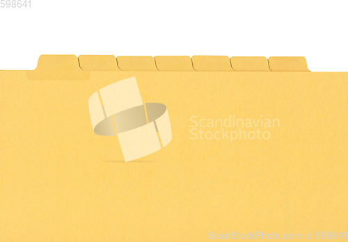Image of Yellow file folder