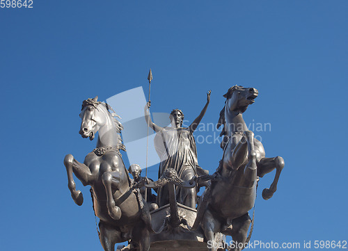 Image of Boadicea monument in London