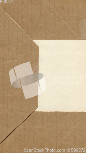 Image of Brown paper texture background - vertical