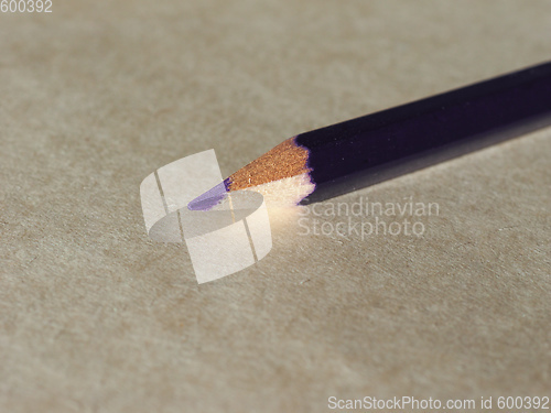 Image of Violet pencil over paper