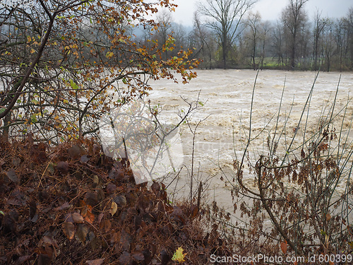 Image of River Po flood in Turin