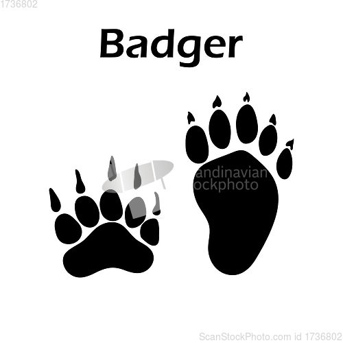 Image of Badger Footprint