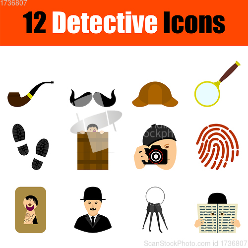 Image of Detective Icon Set