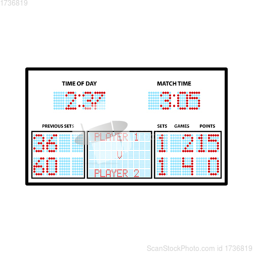 Image of Tennis Scoreboard Icon