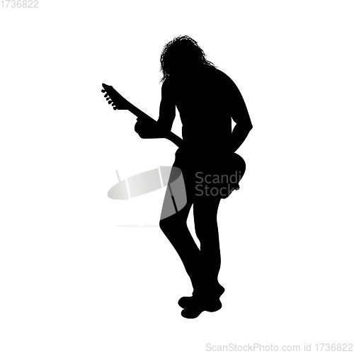 Image of Rock Guitarist Silhouette